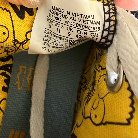 Converse Bart Simpson “I Will Not Waste Chalk High-Top Sneakers - Picture 6 of 7